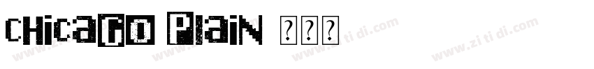 Chicago Plain字体转换